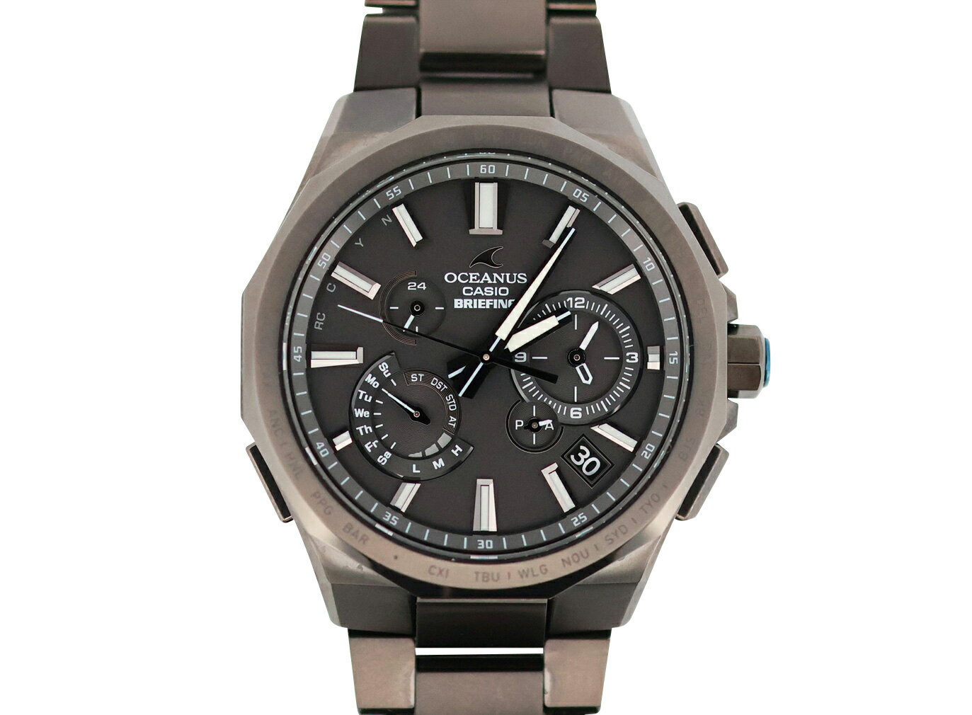 カシオ オシアナス クラシックライン BRIEFING 25th Anniversary Limited Edition OCW-T6000BR-1AJR ネックポーチ・保証書付【中古】