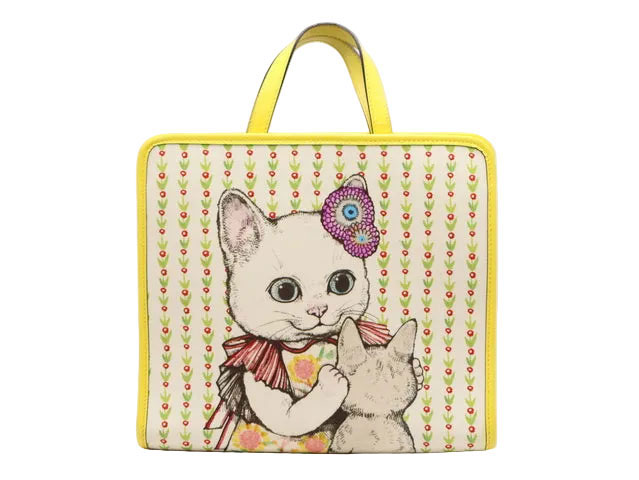gucci///////////////\\\\\\\\\\\\\\\\\\\\\\\\\\\\\\\' - GUCCI Gucci x Yuko Higuchi グッチ ×ヒグチユウコ Kids Tote Bag Japan Limited Collectionグッチ チルドレンズ ハンドバッグ 日本限定 Tote Bag キャンバストートバッグ 【中古】Bランク