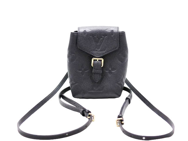 乐天商城 - LOUIS VUITTON ルイヴィトン Monogram Empreinte モノグラム・アンプラント Tiny Backpack タイニーバックパック ブラック M80596【中古】Aランク