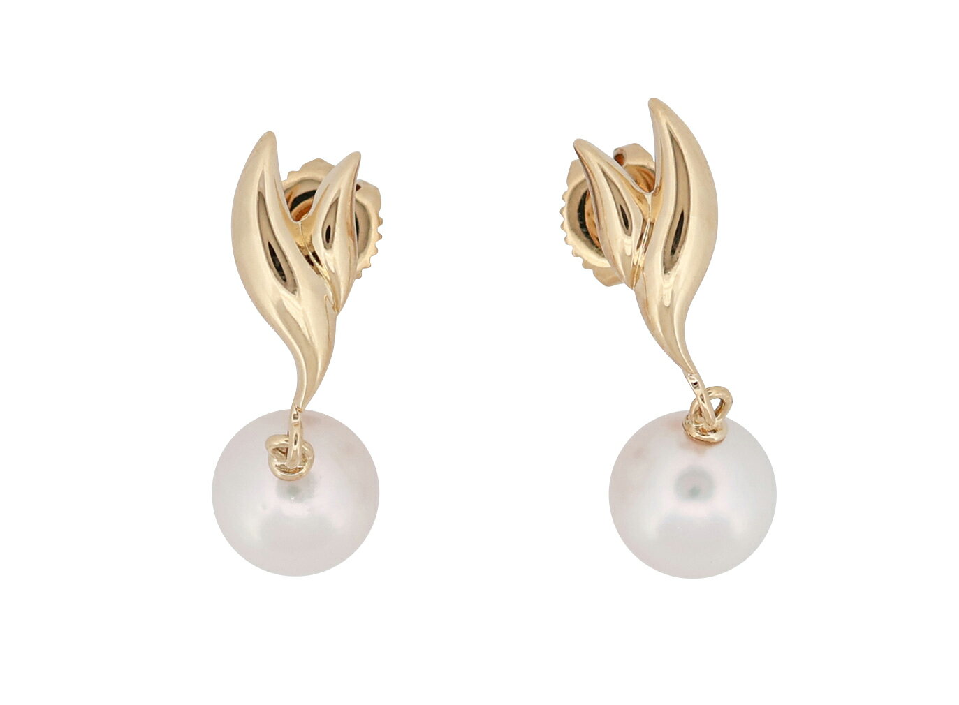 乐天商城 - MIKIMOTO ミキモト ピアス K18YG パール 【中古】