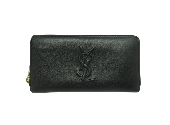 YSL サンローラン BDJロゴ ラウンドファスナー 長財布 352904 【中古】Bランク