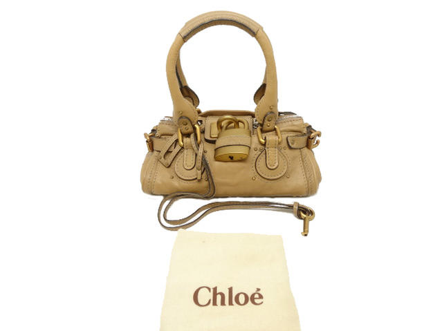 Chloe クロエ ミニパディントン ベージュ【中古】Bランク