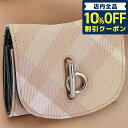 \10%割引クーポン★5/7 10時迄/ バ−バリ− 三つ折り財布 レディース ブランド BURBERRY 8081785 ピンク ウォ...