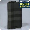 \10%割引クーポン★5/7 10時迄/ バ−バリ− 長財布 メンズ ブランド BURBERRY チェック 8070254 ブラック