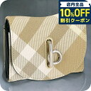 \10%割引クーポン★5/7 10時迄/ バ−バリ− 三つ折り財布 レディース ブランド BURBERRY チェック 8081783 ベ...