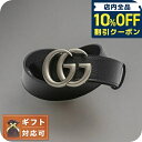 \10%割引クーポン★5/7 10時迄/ グッチ GUCCI ベルト 406831-DJ20N-1000-90 メンズ ブラック シルバー カーフスキンレザー ...