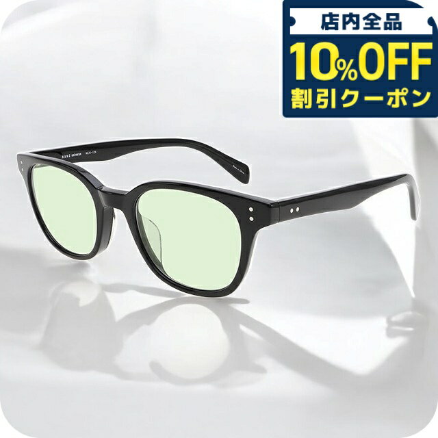 Rakuten - ＼10%OFFクーポン★21日10時まで／ ナノユニバース サングラス メンズ レディース ブランド NANO universe フレーム素材/アセテート NUS-129-3 フレームカラー ブラック レンズカラー ライトグリーン 小物