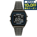 \全品10%OFFクーポン/ アディダス DIGITAL TWO クオーツ 腕時計 ブランド メンズ レディース adidas AOST22073 デジタル ブラック 黒
