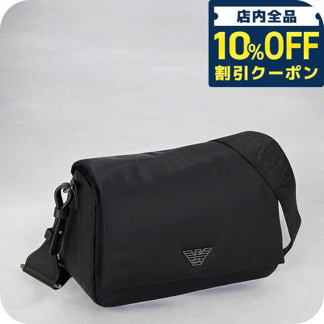 乐天商城 - ＼10%OFFクーポン★GW限定／ エンポリオ・アルマーニ ショルダーバッグ メンズ EMPORIO ARMANI EM001806-AF13454 ブラック 斜めがけ ブランド 高級 おしゃれ プレゼント 男性 実用的 かっこいい 36330