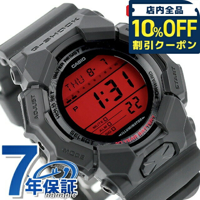 Rakuten - ＼全品10%OFFクーポン／ gショック ジーショック G-SHOCK クォーツ 電池式 GD-010BBR-1 デジタル GD-010シリーズ メンズ 腕時計 ブランド カシオ casio デジタル ブラック 黒 おしゃれ 防水 軽い プレゼント 男性 実用的