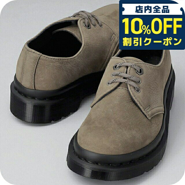 Rakuten - ＼10%OFFクーポン★21日10時まで／ ドクターマーチン 3ホールシューズ メンズ レディース ブランド DR.MARTENS レザー 31131059 NICKEL GREY
