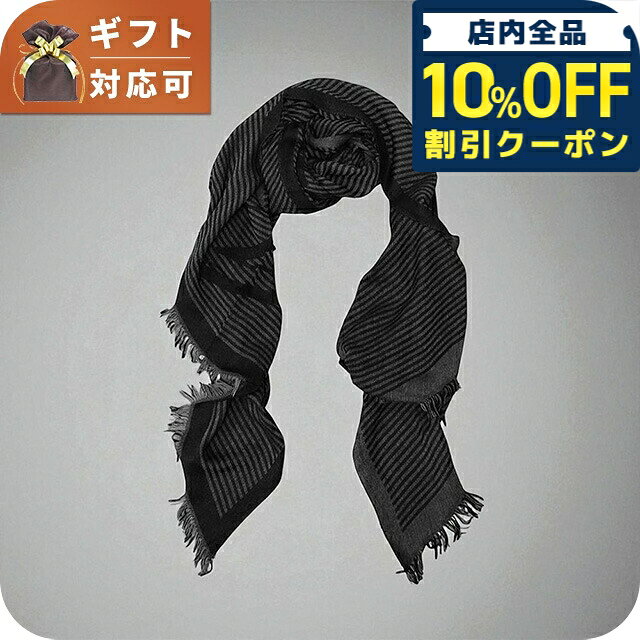 ＼10%OFFクーポン★21日10時迄／ エンポリオアルマーニ EMPORIO ARMANI マフラー 625303-2F363-00020 メンズ ブラック マフラー ブランド