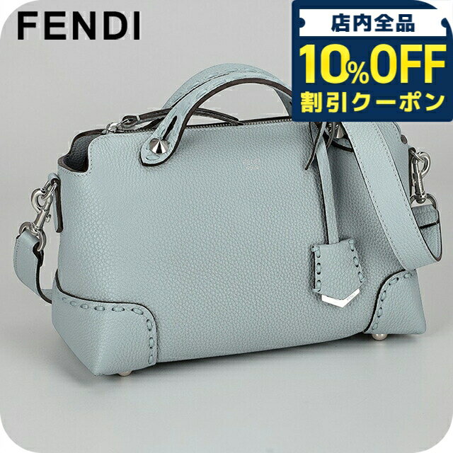Rakuten - ＼10%OFFクーポン★GW限定／ フェンディ ハンドバッグ レディース ブランド FENDI レザー ITALY 8BL146-0ARBB F1NQ0 ライトブルー 軽量 小さめ 手提げ 高級 おしゃれ プレゼント 女性 実用的 かわいい 324360