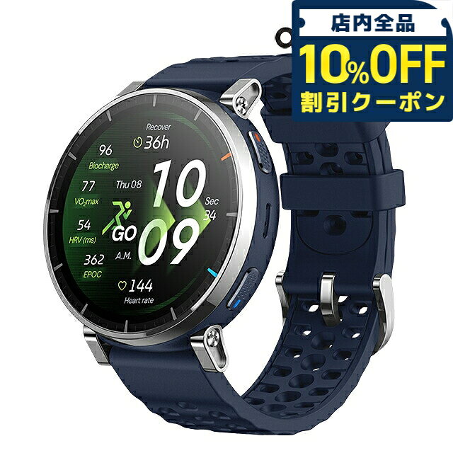 ＼10%OFFクーポン★GW限定／ アマズフィット アクティブ 3 プレミアム 充電式クォーツ スマートウォッチ ブランド メンズ レディース ランニングウォッチ Bluetooth Amazfit SP170082-C116 デジタル ブラック ネイビー 黒 28900