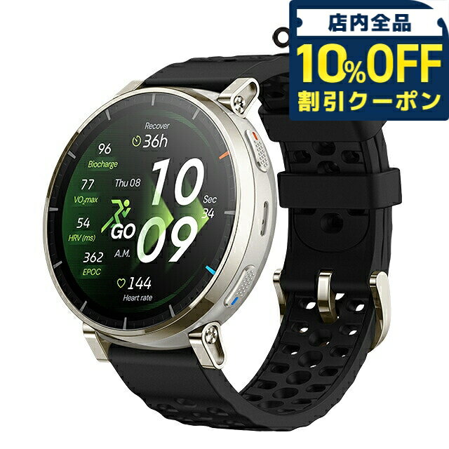＼10%OFFクーポン★GW限定／ アマズフィット アクティブ 3 プレミアム 充電式クォーツ スマートウォッチ ブランド メンズ レディース ランニングウォッチ Bluetooth Amazfit SP170082-C248 デジタル ブラック 黒 28900