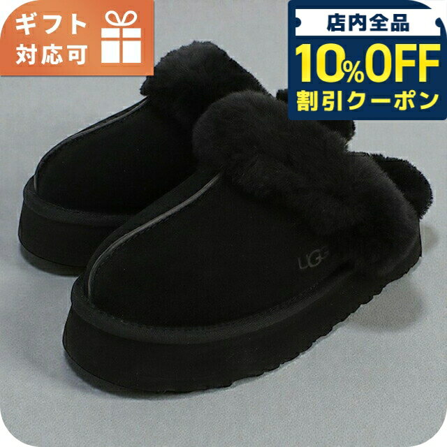 樂天商城 - ＼10%OFFクーポン★GW限定／ アグ サンダル レディース ブランド UGG DISQUETTE 1122550 ブラック シューズ 選べるモデル 19120