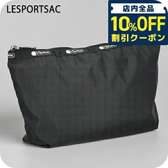 LeSportsac - ＼全品10%OFF★2日10時まで／ レスポートサック ポーチ レディース ブランド LeSportsac VIETNAM 3950 JET BLACK L ブラック