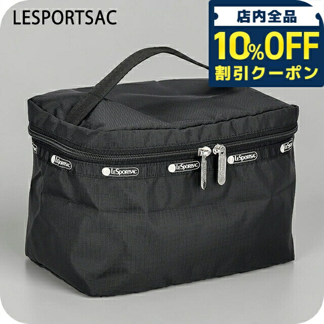 樂天商城 - ＼10%OFFクーポン★GW限定／ レスポートサック ポーチ レディース ブランド LeSportsac VIETNAM 3952 JET BLACK L ブラック