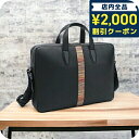 \2000円OFFクーポン&さらに+9倍/ ポール・スミス ブリーフケース メンズ Paul Smith レザー タイ M1A6603 BLACK ブラック バ...