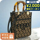 \2000円OFFクーポン&さらに+9倍★16日02時迄/ フェンディ トートバッグ レディース ブランド FENDI 8BS051 ブラック ブラウン系 バッ...
