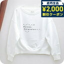 \2000円OFFクーポン+さらに9倍/ メゾンマルジェラ MAISON MARGIELA トレーナー S51GU0112S25498100 L レディース ロゴスウェットシャツ ホワイト