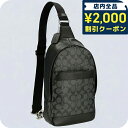 \2000円OFFクーポン&さらに+9倍/ コーチ ボディバッグ メンズ ブランド COACH 54787 CQ BK 1 チャコール/ブラック
