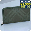 \2000円OFFクーポン&さらに+9倍★16日02時迄/ バ−バリ− 長財布 メンズ ブランド BURBERRY チェック 80807...