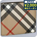 \2000円OFFクーポン&さらに+9倍★16日02時迄/ バ−バリ− 二つ折り財布 メンズ ブランド BURBERRY チェック 80...