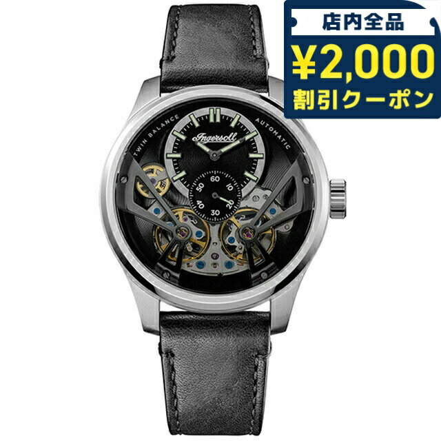 SWATCH - ＼2000円OFFクーポン★さらに+9倍／ インガソール ザ ネイスミス 自動巻き 腕時計 ブランド メンズ オープンハート INGERSOLL I16101 アナログ ブラック スケルトン 黒 おしゃれ 防水 プレゼント 男性 実用的 52800
