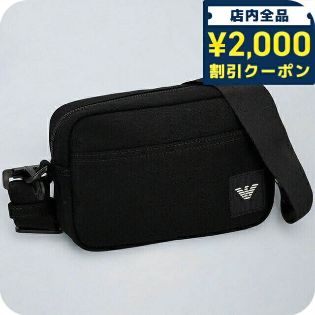 ＼2000円OFF+さらに9倍／ エンポリオ・アルマーニ ショルダーバッグ メンズ EMPORIO ARMANI Y4M419YQ73K 80001 ブラック 斜めがけ ブランド 高級 おしゃれ プレゼント 男性 実用的 かっこいい