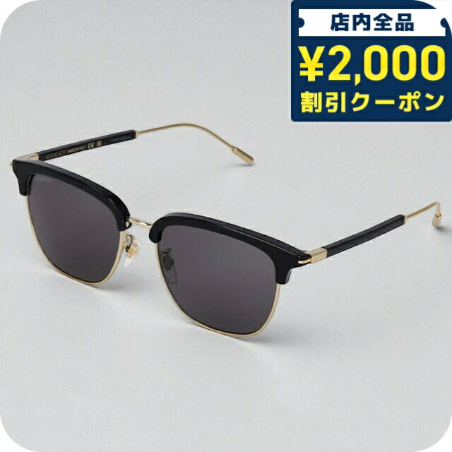 樂天商城 - ＼2000円OFFクーポン+さらに9倍／ グッチ サングラス メンズ ブランド GUCCI GG1275SA 001 ブラック/ゴールド 33360