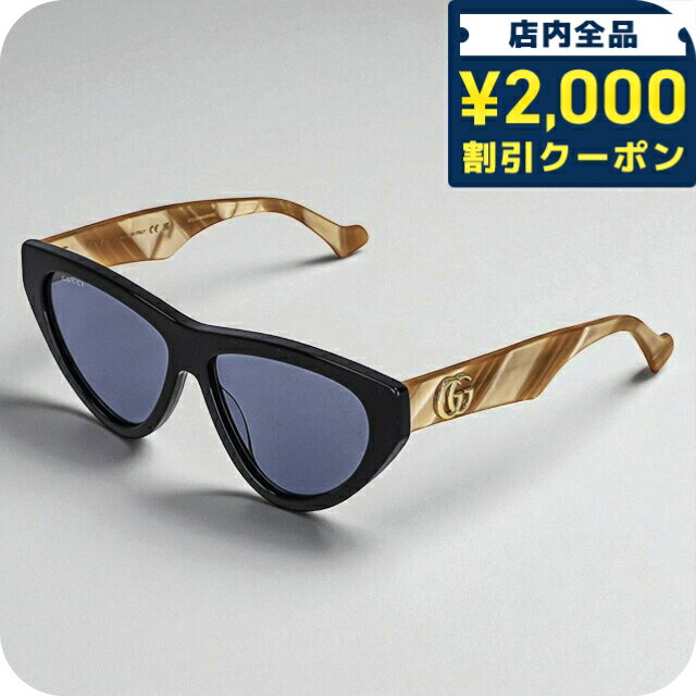 ��2000��OFF�����ݥ�+�����9�ܡ� ���å� ���󥰥饹 ��ǥ����� �֥��� GUCCI GG1333S 004 �֥�å�/�֥饦��