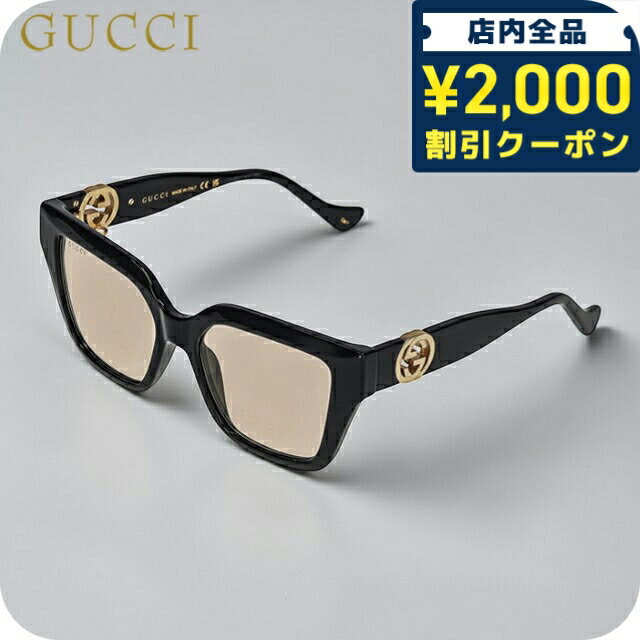 乐天商城 - ＼2000円OFFクーポン+さらに9倍／ グッチ サングラス レディース ブランド GUCCI GG1023S 007 ブラック 35870