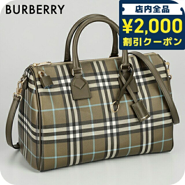 Rakuten - ＼2000円OFF+さらに9倍／ バーバリー ハンドバッグ メンズ レディース ブランド BURBERRY ITALY 8074511 A3791 オリーブグリーン