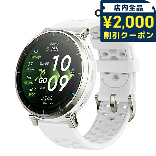 アマズフィット アクティブ 3 プレミアム 充電式クォーツ スマートウォッチ ブランド メンズ レディース ランニングウォッチ Bluetooth Amazfit SP170082-C249 デジタル ブラック ホワイト 黒