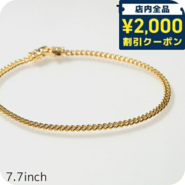 ＼2000円OFFクーポン+さらに9倍／ トムウッド ブレスレット メンズ レディース ブランド TOMWOOD Curb Bracelet M Gold 7.7inch 100258 ゴールド アクセサリー