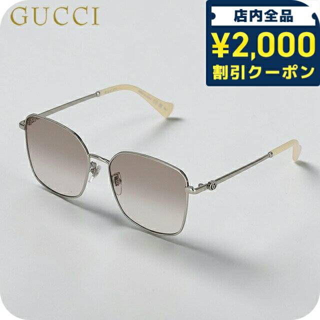 ＼2000円OFFクーポン+さらに9倍／ グッチ サングラス レディース ブランド GUCCI Japan GG1146SK 005 シルバー