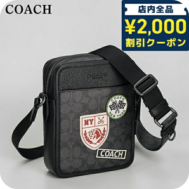 COACH - ＼2000円OFF+さらに9倍／ コーチ ショルダーバッグ メンズ ブランド COACH Philippines CAT79 QBA5F チャコール/マルチカラー 斜めがけ ブランド 高級 おしゃれ プレゼント 男性 実用的 かっこいい