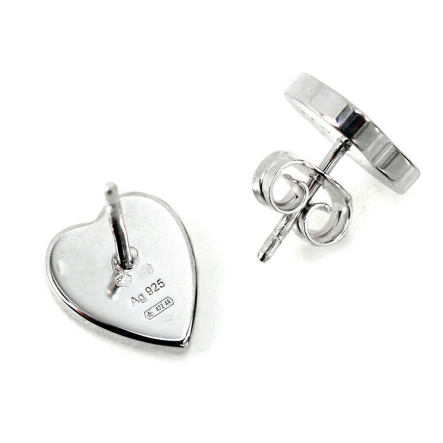 グッチ ピアス トレードマーク 刻印 ハートモチーフ スタッド sterling silver レ...
