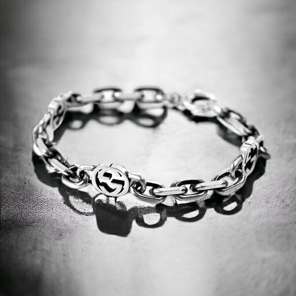 樂天商城 - ＼10%OFFクーポン★GW限定／ グッチ ブレスレット インターロッキングG 17cm sterling silver ユニセックス メンズ レディース 620798 J8400 0811 GUCCI シルバー プレゼント 実用的 61800