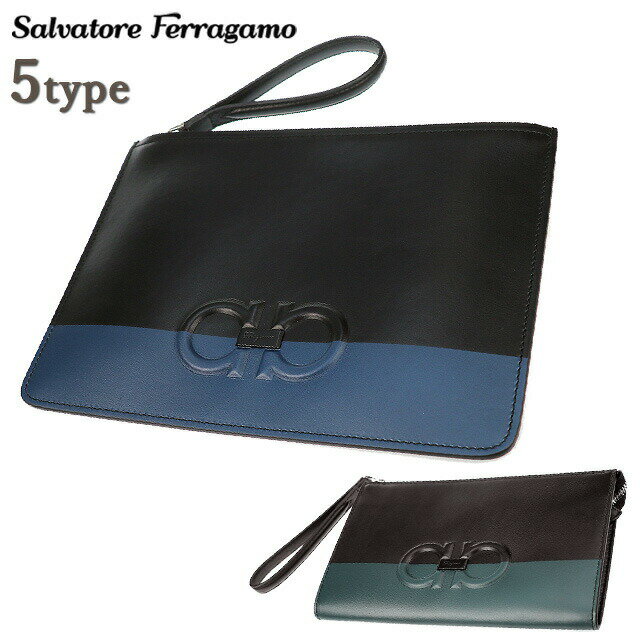 ＼期間限定★店内全品2000円OFFクーポン／ Salvatore Ferragamo フェラガモ クラッチバッグ メンズ 小さめ バッグ ブランド ファスナー セカンドバッグ ビジネスバッグ ファッション ハイブランド 記念日 誕生日プレゼント 男性 ギフト おしゃれ 父の日 プレゼント 実用的