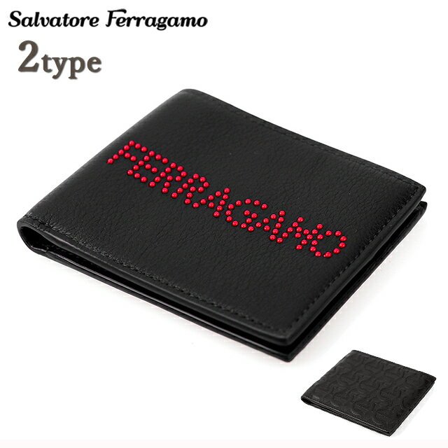 ＼期間限定★店内全品2000円OFFクーポン／ Salvatore Ferragamo フェラガモ 財布 メンズ アウトレット ブランド 二つ折り財布 小銭入れなし レザーウォレット 革財布 ビジネス ファッション ハイブランド 記念日 誕生日プレゼント 男性 ギフト 父の日 プレゼント 実用的