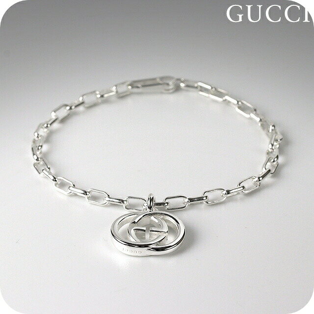 GUCCI グッチ ブレスレット メンズ ブランド インターロッキングG XL チェーン シルバー925 295711 J8400 8106 GUCCI専用BOX シルバーアクセサリー 誕生日プレゼント ギフト 男性 プレゼント 実用的 28280