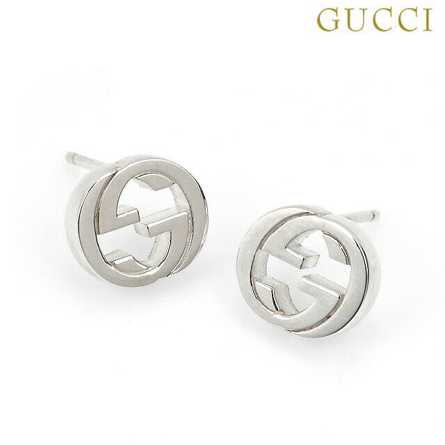 グッチ イヤリング（レディース） グッチ ピアス GUCCI インターロッキングG スタッド sterling silver ユニセックス メンズ レディース 356289 J8400 8106 シルバー アクセサリー ギフト 父の日 プレゼント 実用的