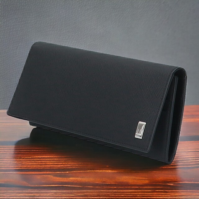 dunhill ダンヒル メンズ 小銭入れあり 長財布 プレイン 22R2P12PS ブラック ビジネス 男性 ウォレット ブランド 高級 おしゃれ プレゼント 実用的