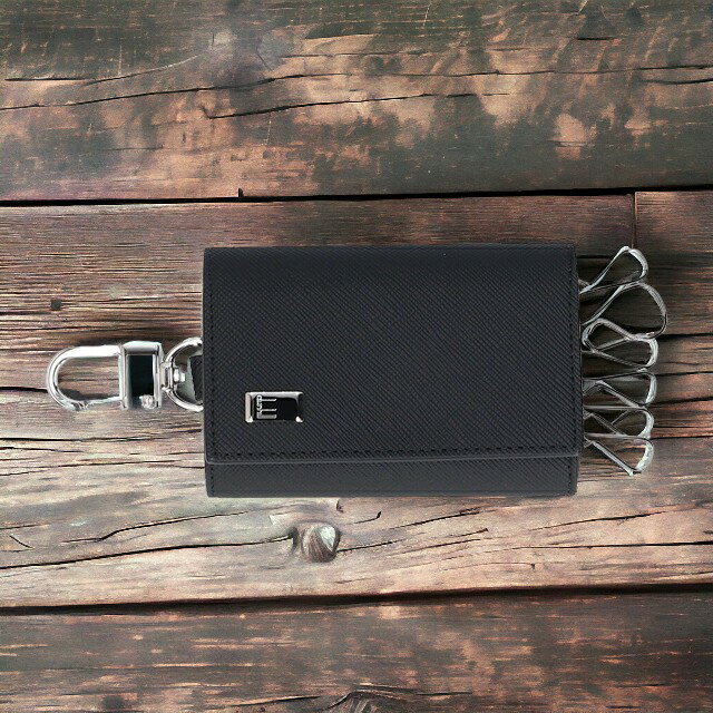dunhill ダンヒル キーケース メンズ ブランド プレイン PVC 22R2P14PS 6連 ビジネス ブラック 誕生日プレゼント ギフト 男性 プレゼント 実用的
