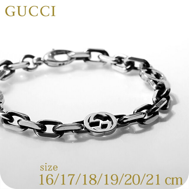 Silver - グッチ ブレスレット GUCCI インターロッキングG sterling silver メンズ レディース 620798 J8400 0811 シルバー アクセサリー 選べるモデル ギフト プレゼント 実用的 53680
