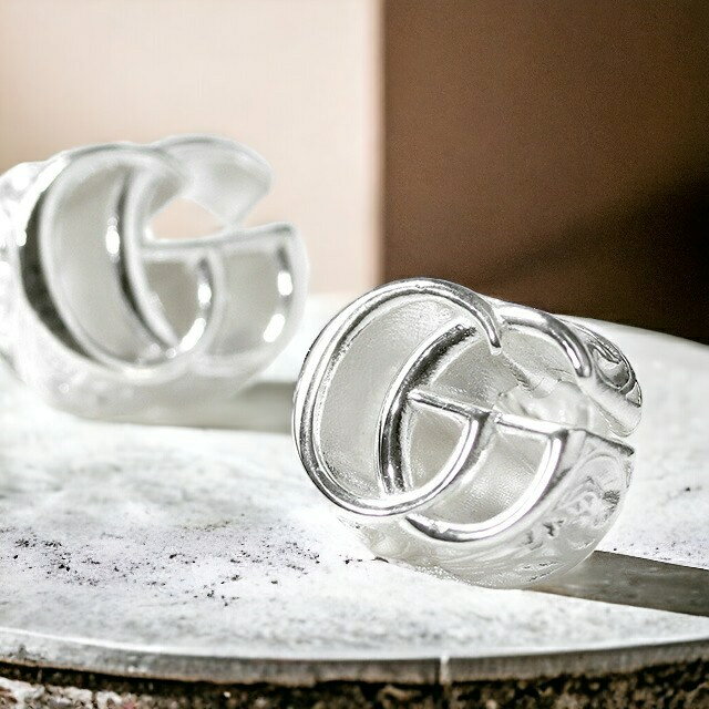 ＼10%OFFクーポン／ グッチ ピアス GUCCI ダブルG sterling silver スタッド メンズ レディース 770758 J8400 8106 シルバー アクセサリー ギフト プレゼント 実用的 31520