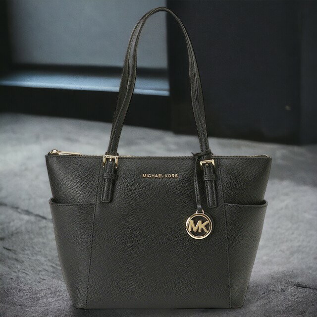 }CPR[X MICHAEL KORS 30F2GTTT8L 001 BLACK MKS`[t g[gobO V_[obO ubN fB[X JET SET ITEM EW TZ TOTE uh LOi v[g Mtg