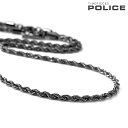 ＼激アツな6日間★全品10%OFFクーポン／ ポリス ネックレス メンズ ブランド POLICE N DURBUY ステンレス 26477PSU03 ブラック ジュエリー